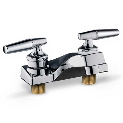 Llave doble para lavamanos 4"